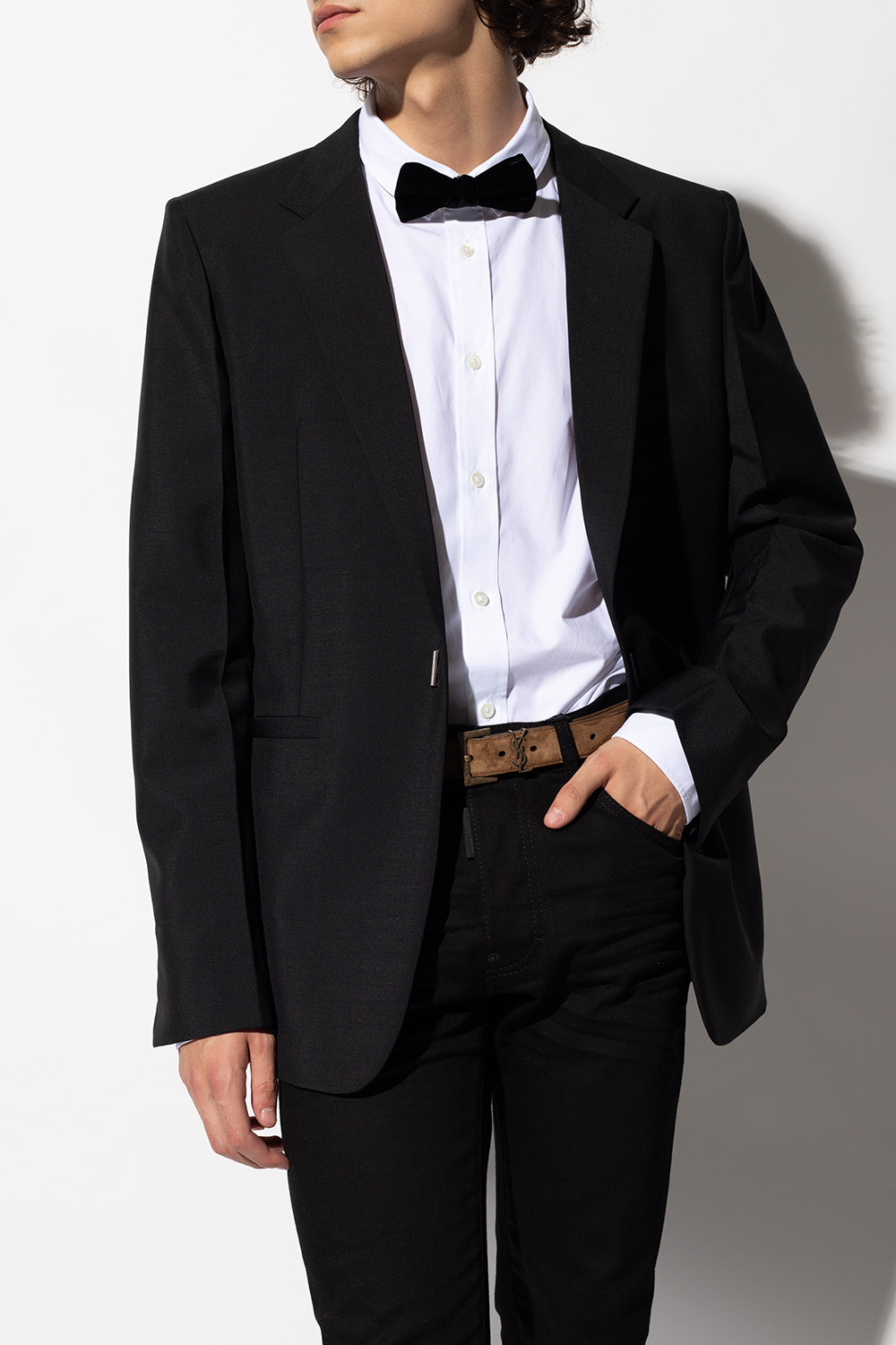 【送料&関税込】Saint Laurent Belt SAINT LAURENT Leather belt | NET-A-PORTER